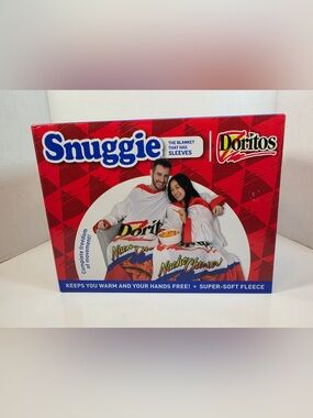 Snuggie Doritos Wearable Soft Fleece Blanket with Sleeves 71" x 54" NEW